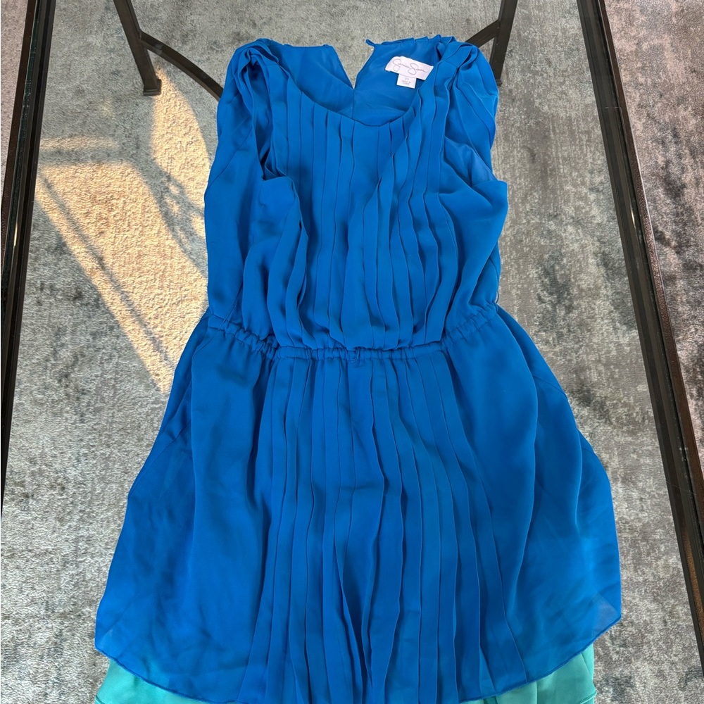 Jessica Simpson Blue and Teal Dress